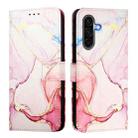 For Samsung Galaxy A56 5G PT003 Marble Pattern Flip Leather Phone Case(Rose Gold) - 2