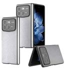 For Xiaomi Mix Fold 4 Glitter Full Coverage PU + PC Phone Case(Silver) - 1