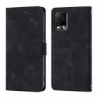 For BLU View 5 Pro Skin-feel Embossed Leather Phone Case(Black) - 3