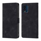 For BLU View Speed 5G Skin-feel Embossed Leather Phone Case(Black) - 3