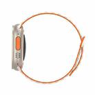 For Apple Watch SE 44mm DUX DUCIS KJ Series Magnetic Buckle Silicone Watch Band(Starlight Orange) - 3