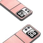 For Huawei nova Flip Black Frame Two-color Calf Texture PU Phone Case(Rose Gold) - 3