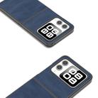 For Huawei nova Flip Black Frame Two-color Calf Texture PU Phone Case(Blue) - 3