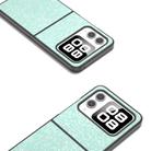 For Huawei nova Flip Black Frame Colorful Glitter Phone Case(Light Green) - 3