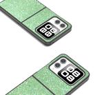 For Huawei nova Flip Black Frame Colorful Glitter Phone Case(Dark Green) - 3