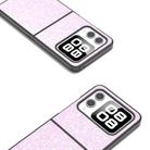 For Huawei nova Flip Black Frame Colorful Glitter Phone Case(Glitter Pink) - 3