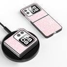 For Huawei nova Flip Black Frame Colorful Glitter Phone Case(Pink) - 2