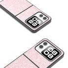 For Huawei nova Flip Black Frame Colorful Glitter Phone Case(Pink) - 3