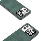 For Huawei nova Flip Dual Color Lichi Texture PU Phone Case(Green) - 3