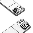 For Huawei nova Flip Dual Color Lichi Texture PU Phone Case(White) - 3
