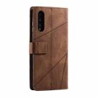 For Samsung Galaxy A70s Skin Feel Splicing Horizontal Flip Leather Case with Holder & Card Slots & Wallet & Photo Frame(Brown) - 3
