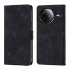 For Redmi K80 5G / K80 Pro 5G Skin-feel Embossed Leather Phone Case(Black) - 2