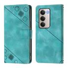 For Redmi 15 5G / 4G EU 171mm Skin-feel Embossed Leather Phone Case(Green) - 2