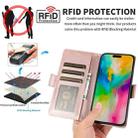 For iPhone 11 Side Buckle RFID Anti-theft Leather Phone Case(Rose Gold) - 3