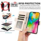 For iPhone 11 Pro Side Buckle RFID Anti-theft Leather Phone Case(Apricot) - 3