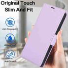 For iPhone 13 Pro Max Side Buckle RFID Anti-theft Leather Phone Case(Light Purple) - 2