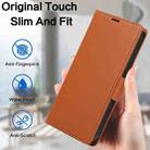 For iPhone 14 Plus Side Buckle RFID Anti-theft Leather Phone Case(Brown) - 2