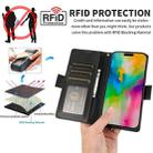 For iPhone 15 Side Buckle RFID Anti-theft Leather Phone Case(Black) - 3