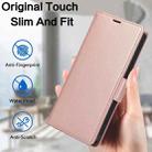 For iPhone 15 Pro Max Side Buckle RFID Anti-theft Leather Phone Case(Rose Gold) - 2
