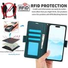 For iPhone 16 Plus Side Buckle RFID Anti-theft Leather Phone Case(Green) - 3