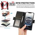 For iPhone 16e Side Buckle RFID Anti-theft Leather Phone Case(Black) - 2