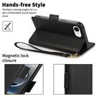 For iPhone 16e Side Buckle RFID Anti-theft Leather Phone Case(Black) - 3