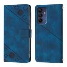 For Samsung Galaxy A16 5G Skin-feel Embossed Leather Phone Case(Blue) - 3