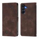 For Samsung Galaxy A16 4G Skin-feel Embossed Leather Phone Case(Brown) - 3