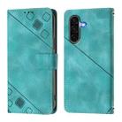 For Samsung Galaxy A56 5G Skin-feel Embossed Leather Phone Case(Green) - 3