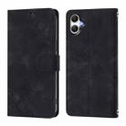 For Samsung Galaxy A07 4G Skin-feel Embossed Leather Phone Case(Black) - 2
