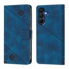 For Samsung Galaxy A17 5G Skin-feel Embossed Leather Phone Case(Blue) - 2