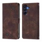 For Samsung Galaxy A17 5G Skin-feel Embossed Leather Phone Case(Brown) - 2