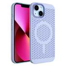 For iPhone 13 Ice Feeling Cooling MagSafe Magnetic Phone Case(Light Purple) - 1