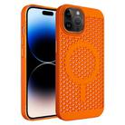 For iPhone 14 Pro Ice Feeling Cooling MagSafe Magnetic Phone Case(Orange) - 1