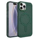 For iPhone 16 Pro Ice Feeling Cooling MagSafe Magnetic Phone Case(Dark Green) - 1