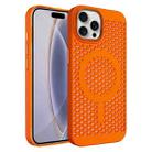 For iPhone 16 Pro Ice Feeling Cooling MagSafe Magnetic Phone Case(Orange) - 1