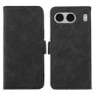 For OnePlus Nord 4 ABEEL Frosted Magnetic RFID Leather Phone Case(Black) - 1