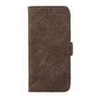 For OnePlus Nord 4 ABEEL Frosted Magnetic RFID Leather Phone Case(Brown) - 2