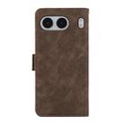 For OnePlus Nord 4 ABEEL Frosted Magnetic RFID Leather Phone Case(Brown) - 3