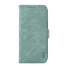 For OnePlus 13 ABEEL Frosted Magnetic RFID Leather Phone Case(Cyan) - 2