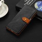 For Samsung Galaxy A56 5G KHAZNEH Dual-color Cowhide Texture Flip Leather Phone Case(Black) - 2