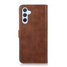 For Samsung Galaxy A17 5G KHAZNEH Dual-color Cowhide Texture Flip Leather Phone Case(Brown) - 3