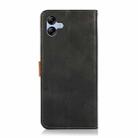 For Samsung Galaxy A07 5G KHAZNEH Dual-color Cowhide Texture Flip Leather Phone Case(Black) - 3