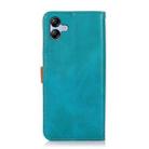 For Samsung Galaxy A07 5G KHAZNEH Dual-color Cowhide Texture Flip Leather Phone Case(Blue) - 3