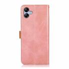 For Samsung Galaxy A07 5G KHAZNEH Dual-color Cowhide Texture Flip Leather Phone Case(Rose Gold) - 3