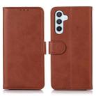 For Samsung Galaxy A56 5G Cow Texture Flip Leather Phone Case(Brown) - 1