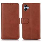 For Samsung Galaxy A07 5G Cow Texture Flip Leather Phone Case(Brown) - 1