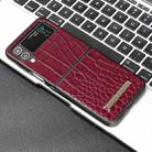 For Samsung Galaxy Z Flip4 VIETAO Crocodile Texture PU Leather Phone Case(Red) - 2