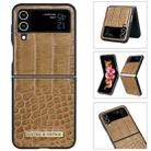 For Samsung Galaxy Z Flip4 VIETAO Crocodile Texture PU Leather Phone Case(Red) - 3