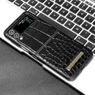 For Samsung Galaxy Z Flip3 5G VIETAO Crocodile Texture PU Leather Phone Case(Black) - 2